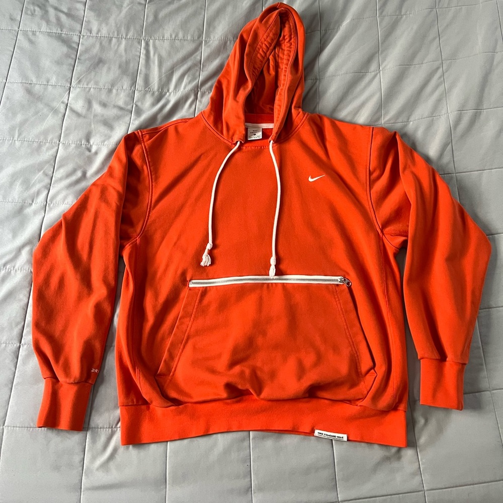Nike Orange Pull over hoodie